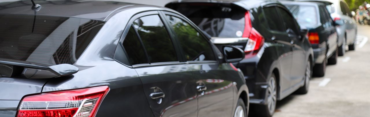 A photo of a row of cars to portray the variety of affordable cars for sale at Hall's Auto Sales in Mansfield, OH.